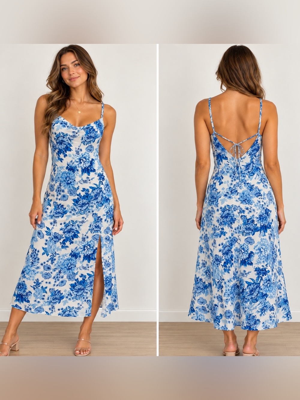 Yelena Midi Dress with Side Slit